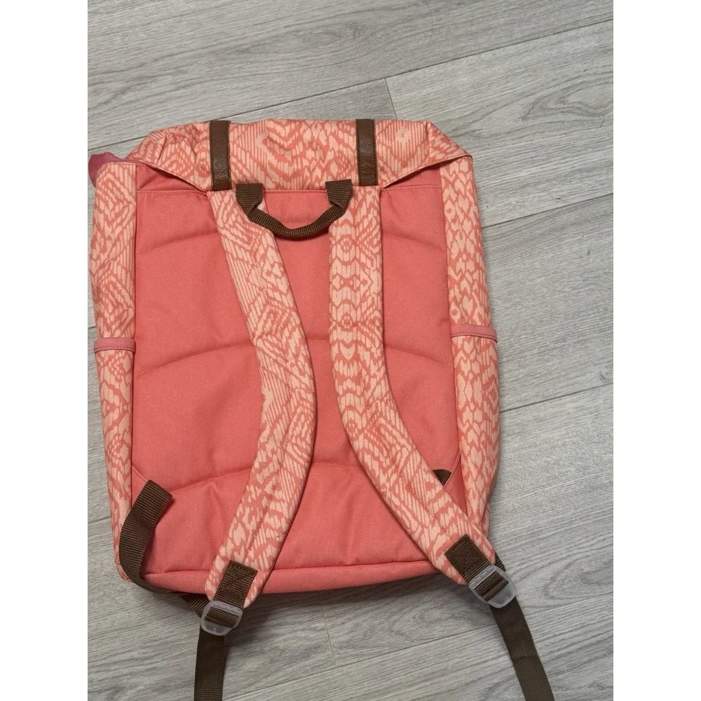 Emma And Chloe Aztec Geo Pattern Coral Backpack